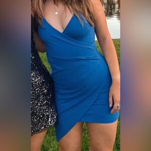 Blue cocktail dress